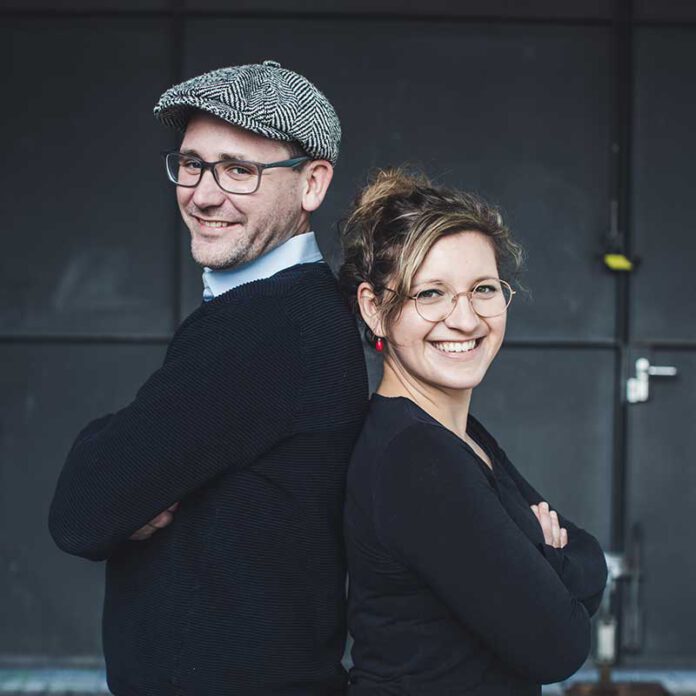 Annika Kuhn, Illustratorin und Verlegerin, und Martin Grolms, Autor. Foto: Laura Thomas