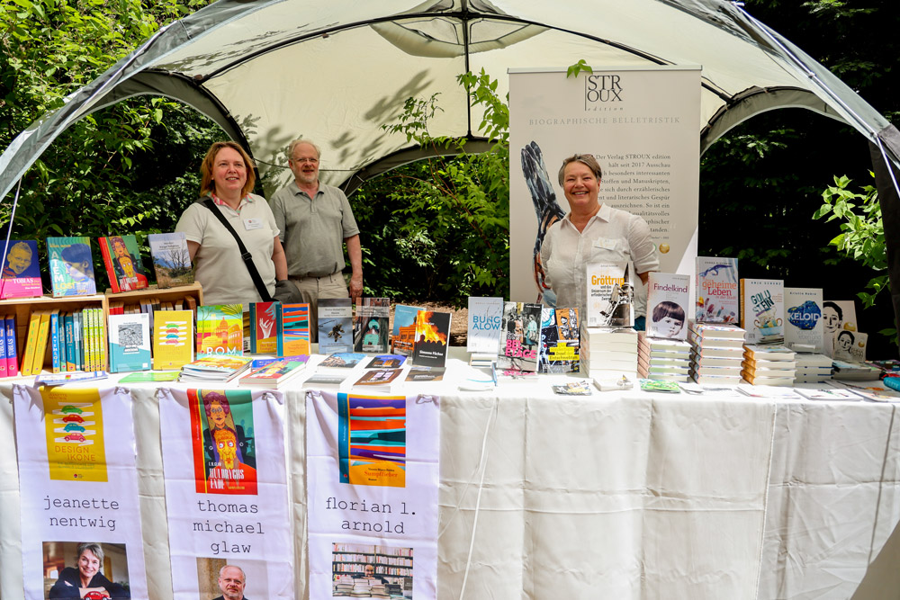 Dorothea Lubahn, Thomas Glaw (Mediathoughts Verlag) und Annette Stroux (Stroux edition, v.l.)